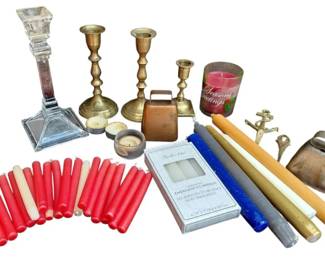 Assorted Candles And Decor Bundle