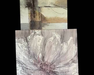 2 Abstract Art On Canvas
