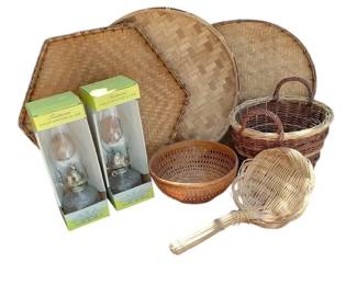 Basket Variety Bundle With Oil Lamps