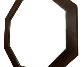 Contemporary DarkFramed Octagonal Wall Mirror