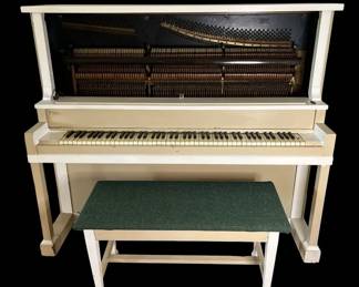 Gulbransen Makers White Piano Bench