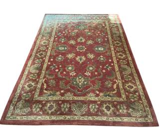 Vintage Karastan Sovereign Sultana Red Wool Rug