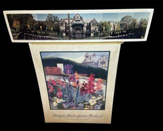 Vintage Oregon Shakespeare Festival Elizabethan Theatre Posters