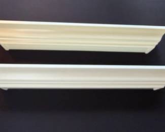 2 Painted Composite Wooden Shelves