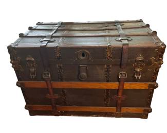 Antique Pacific Coast Rattan Company Trunk
