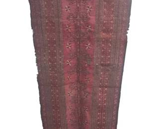 Vintage Turkmen Tribal HandKnotted Wool Rug Runner