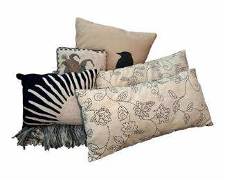 Cozy Collection Of Decorative Pillows And A Blanket