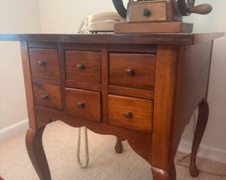 Item 23 - End Table With Attached Lamp (x2)