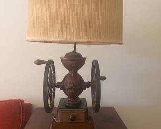 Item 23 - End Table With Attached Lamp (x2)