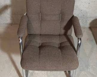 Chromcraft MCM Brown Arm Chair