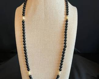 Pearl And Stone Necklace