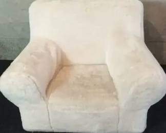 Pottery Barn Kids White Sherpa Chair