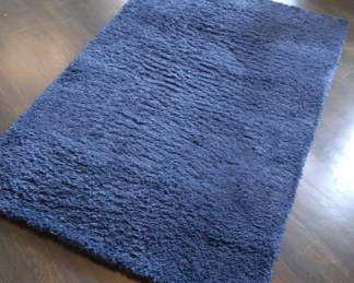 Hudson Navy Swag Rug