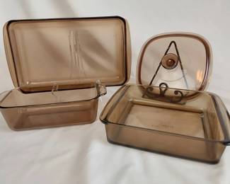 Pyrex Vintage Fireside Amber Dishes