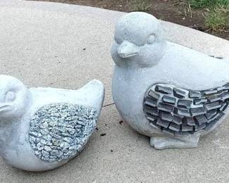 Concrete Dove Pair