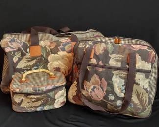 Vintage Avon Autumn Rose Travel Set