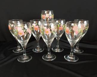 Franciscan Desert Rose Wine Glasses