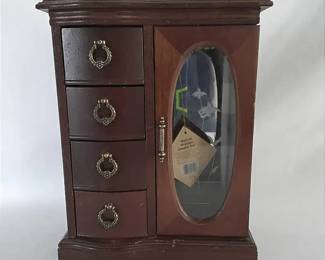 Classic Treasures Wooden Musical Jewelry Box