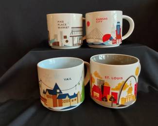 Starbucks You Are Here Series Mugs