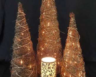 Golden Cone Tree Set