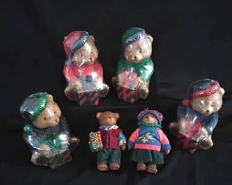 Apple Candle Co. Holiday Bear Candle Set