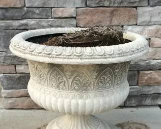 White Stone Tuscan Style Urn