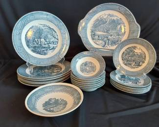 Vintage Currier And Ives Pieces