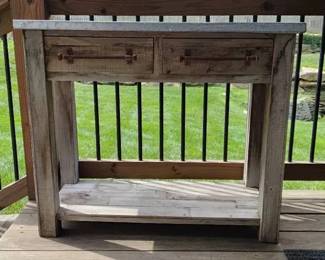 Outdoor 2 Drawer Console Table