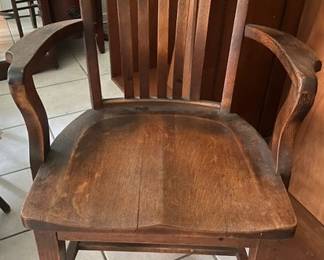 oak office chair