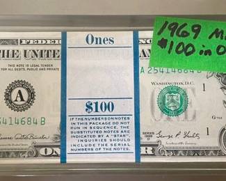 1969 100 bill cube