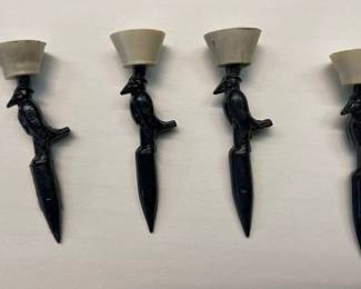 4 old crow golf tees