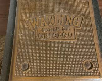 Watling scale weighing area w/info