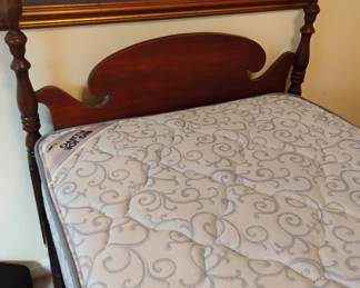 Antique Twin Bed with Box Springs and Mattress $75