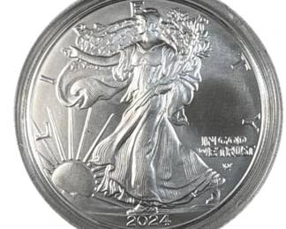1oz American Silver Eagle, 2024 .999 Fine
