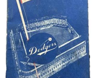 1953 Dodgers NL Champions Program
