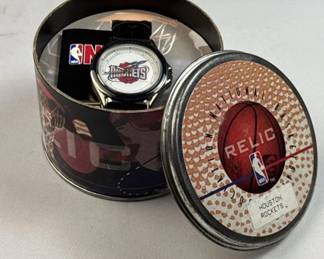 Houston Rockets Watch in Basketball Tin