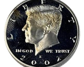 2002-S Kennedy Silver Proof Half, 50c US Coin,