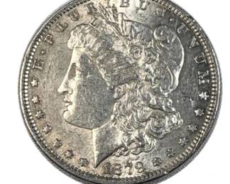 1879 Morgan Silver Dollar, US $1 Coin, 90%