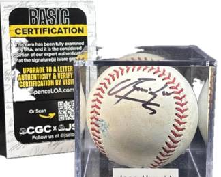 Jose Urquidy JSA Signed MLB Baseball