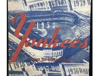 Vintage New York Yankees Championship Book