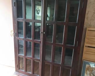 Large lighted cabinet