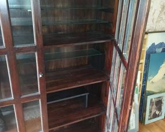 Antique cabinet interior