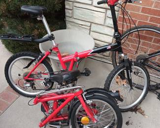 2 folding bikes.  