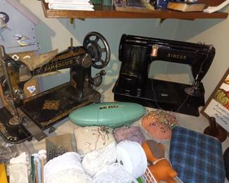 Old singer and Damascus sewing machines