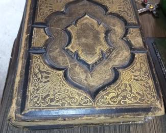 Leatherbound family Bible from the 1800s