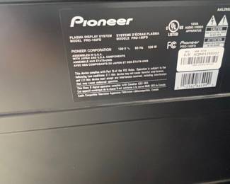 Pioneer Elite PRO-150FD Plasma Television
