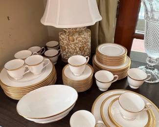 Lenox “Landmark Gold” china set