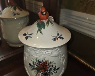 Lennox Winter Greetings Cookie Jar