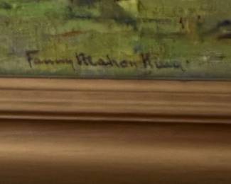 Signature of oil painting