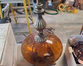 Retro Amber Lamp